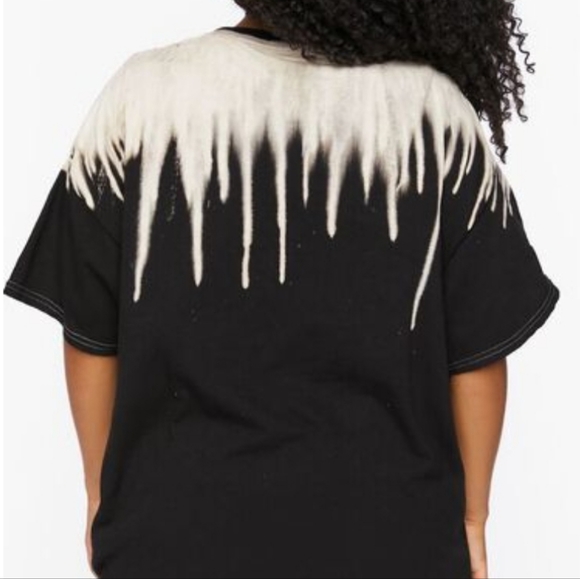 Forever 21 ACDC Paint Splatter Print Graphic Band T-shirt - Picture 3 of 10